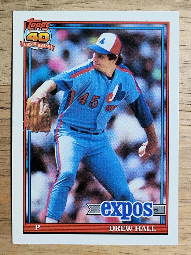 1991 Topps #77 Drew Hall