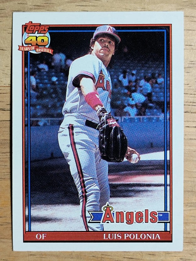 1991 Topps #107 Luis Polonia