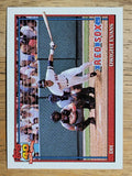 1991 Topps #155A Dwight Evans ERR/Led league with 162 games in '82