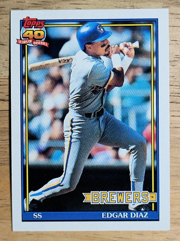 1991 Topps #164 Edgar Diaz
