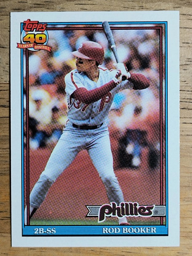 1991 Topps #186 Rod Booker
