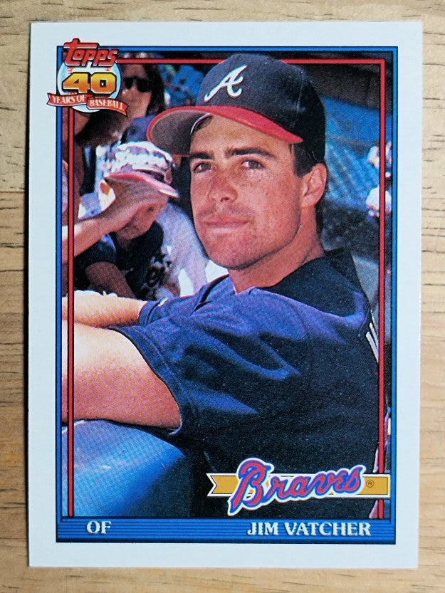 1991 Topps #196 Jim Vatcher RC