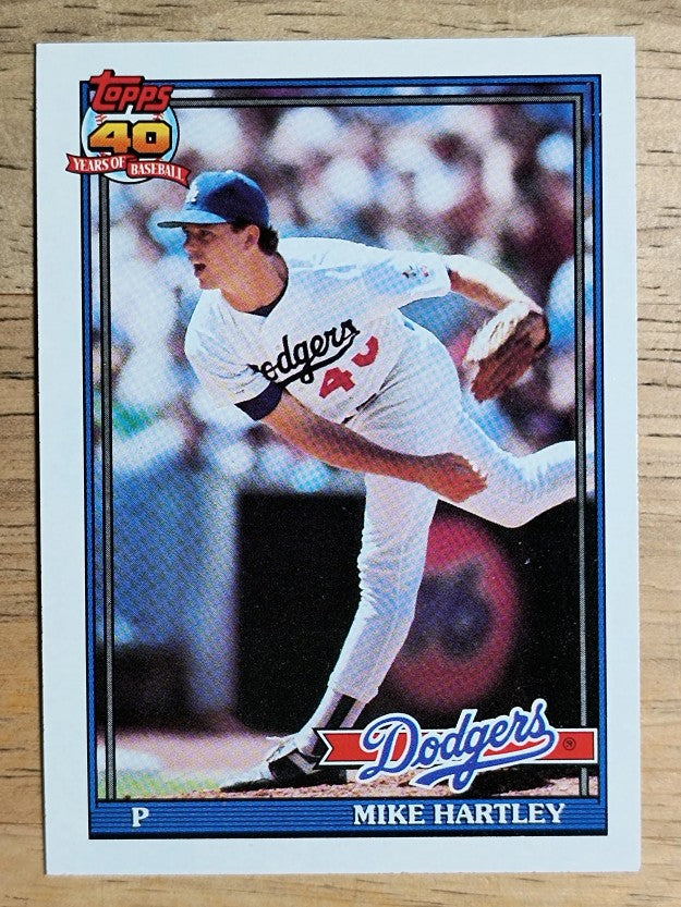 1991 Topps #199 Mike Hartley