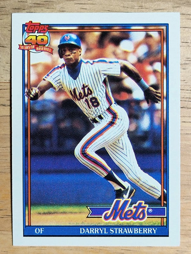 1991 Topps #200 Darryl Strawberry