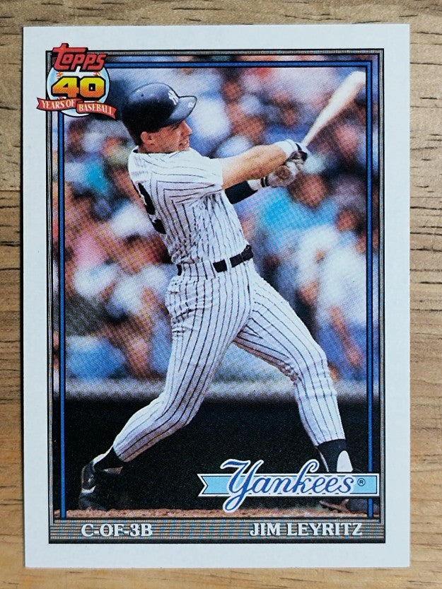 1991 Topps #202 Jim Leyritz