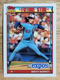 1991 Topps #211 Brian Barnes RC