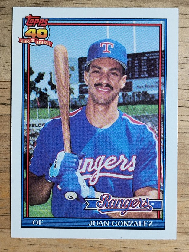 1991 Topps #224 Juan Gonzalez