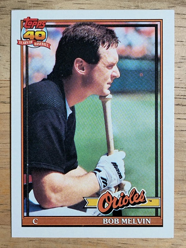 1991 Topps #249 Bob Melvin