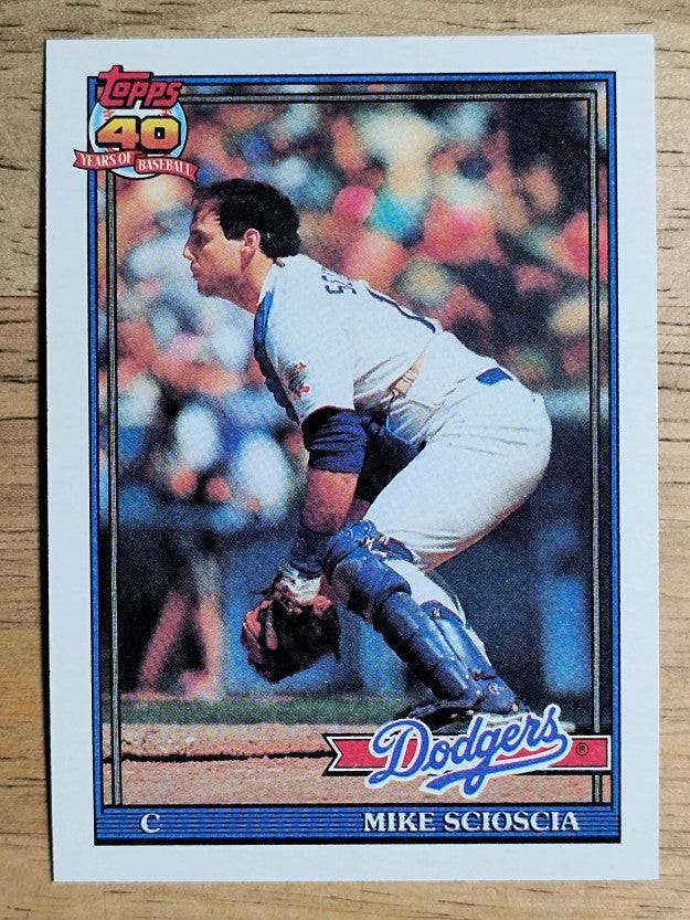 1991 Topps #305 Mike Scioscia