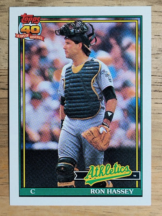 1991 Topps #327 Ron Hassey