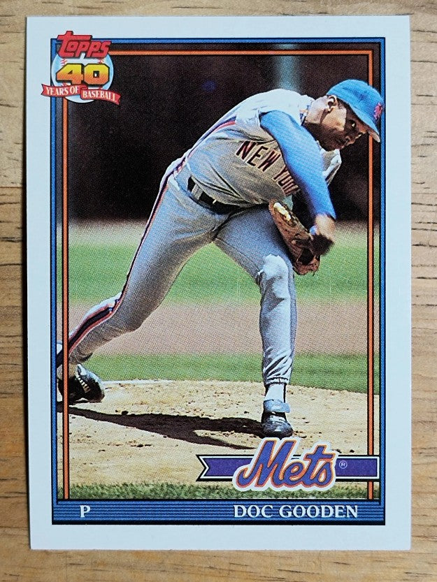 1991 Topps #330 Dwight Gooden