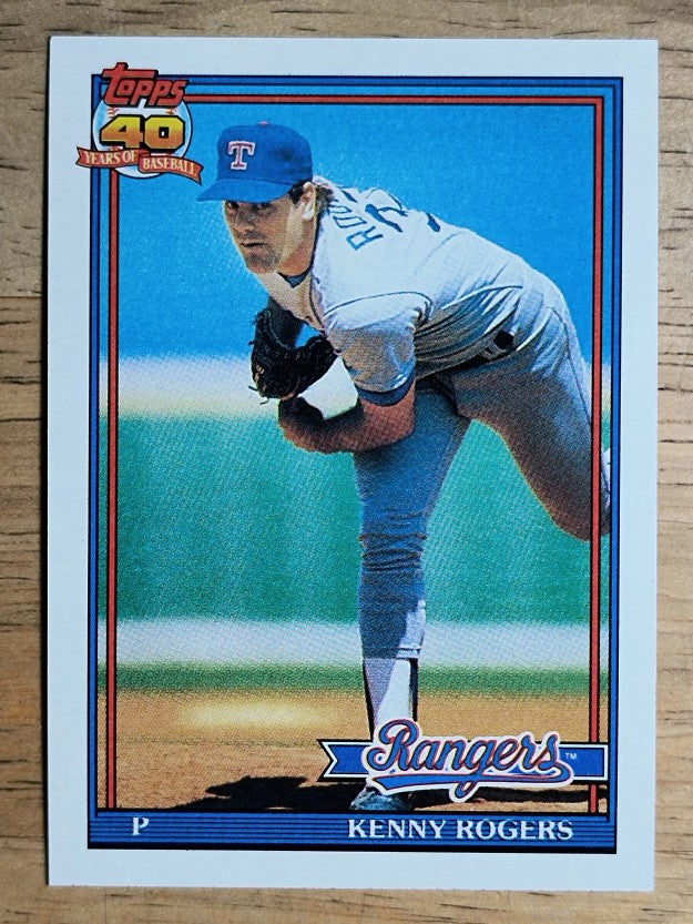1991 Topps #332 Kenny Rogers