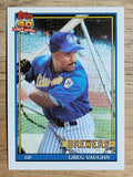 1991 Topps #347 Greg Vaughn