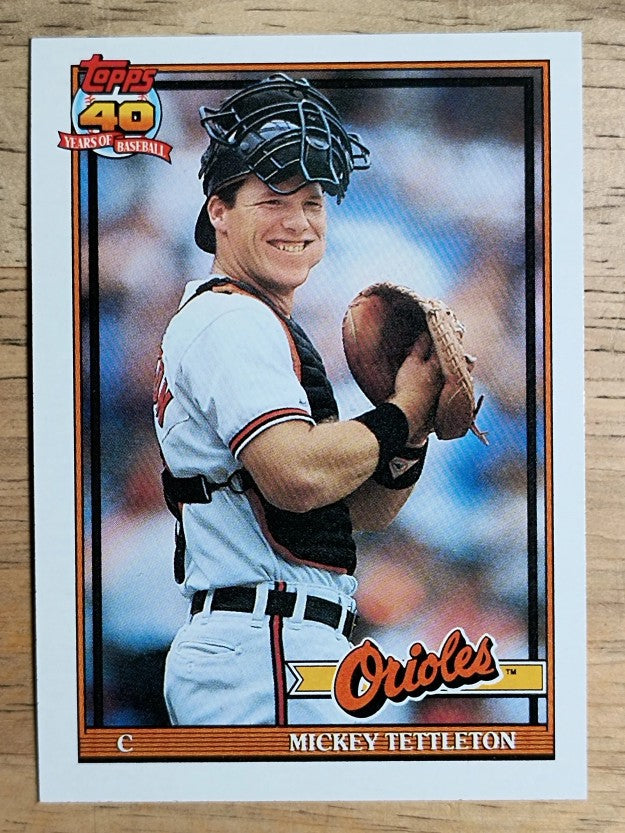 1991 Topps #385 Mickey Tettleton