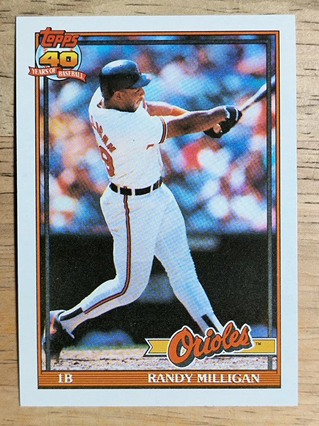 1991 Topps #416 Randy Milligan