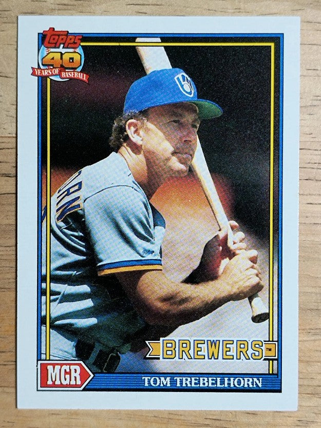 1991 Topps #459 Tom Trebelhorn MG