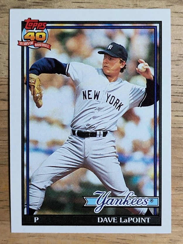 1991 Topps #484 Dave LaPoint