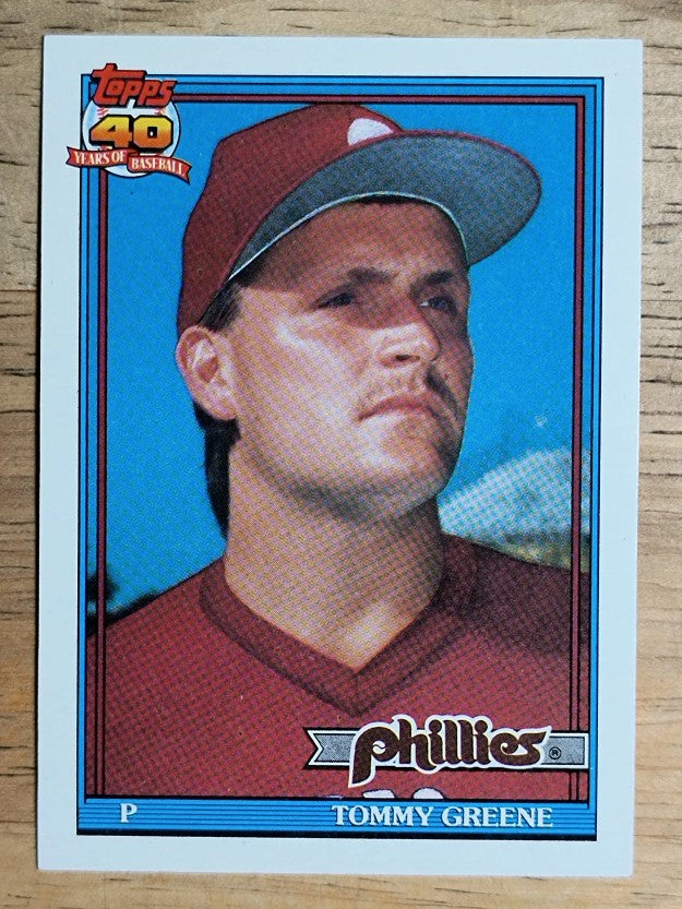 1991 Topps #486 Tommy Greene