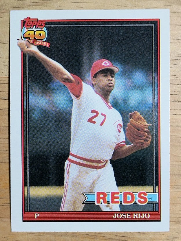 1991 Topps #493 Jose Rijo