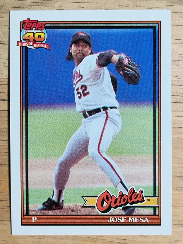 1991 Topps #512 Jose Mesa