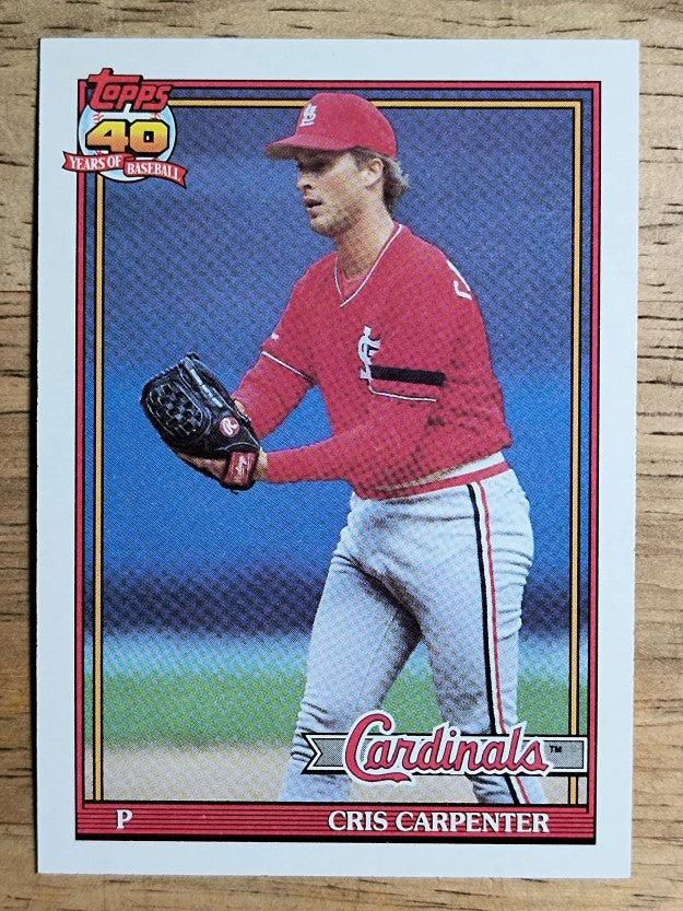 1991 Topps #518 Cris Carpenter