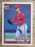 1991 Topps #518 Cris Carpenter