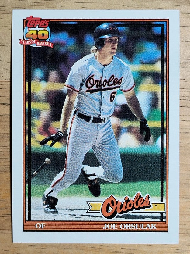 1991 Topps #521 Joe Orsulak