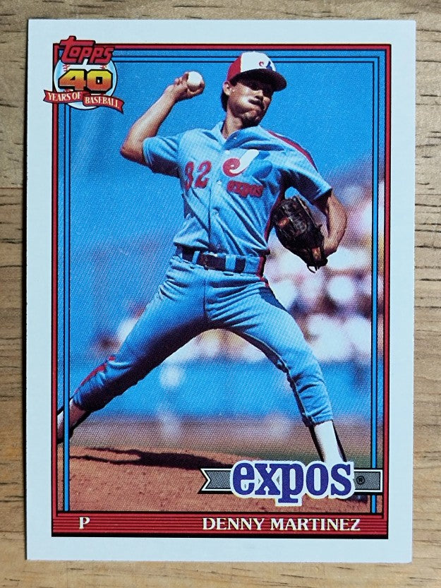 1991 Topps #528 Dennis Martinez