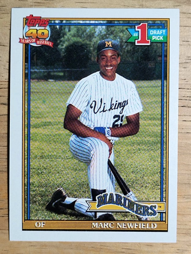1991 Topps #529 Marc Newfield RC
