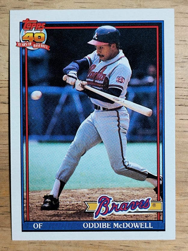 1991 Topps #533 Oddibe McDowell