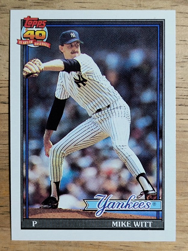 1991 Topps #536 Mike Witt