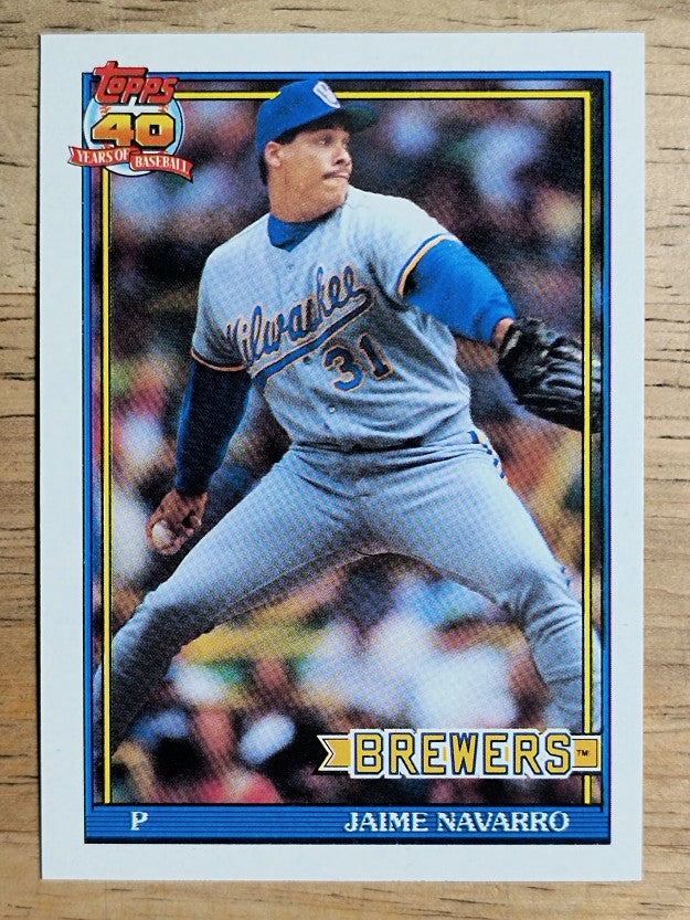 1991 Topps #548 Jaime Navarro