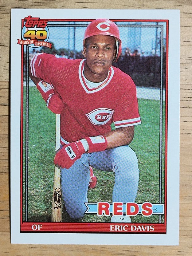 1991 Topps #550 Eric Davis