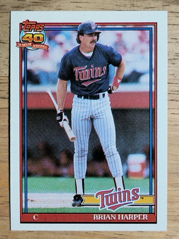 1991 Topps #554 Brian Harper