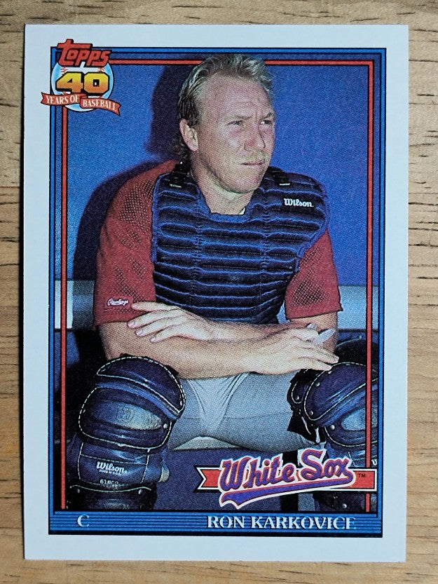 1991 Topps #568 Ron Karkovice