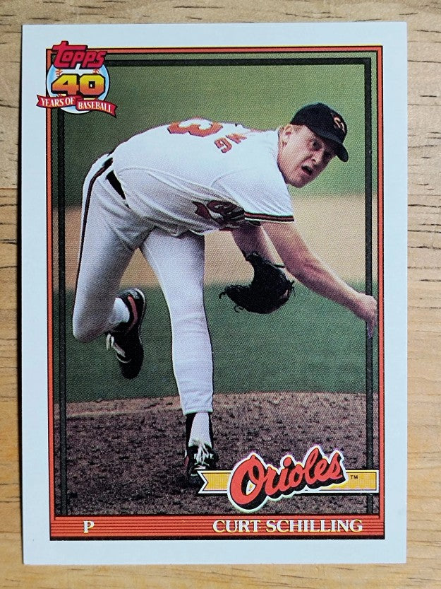 1991 Topps #569 Curt Schilling