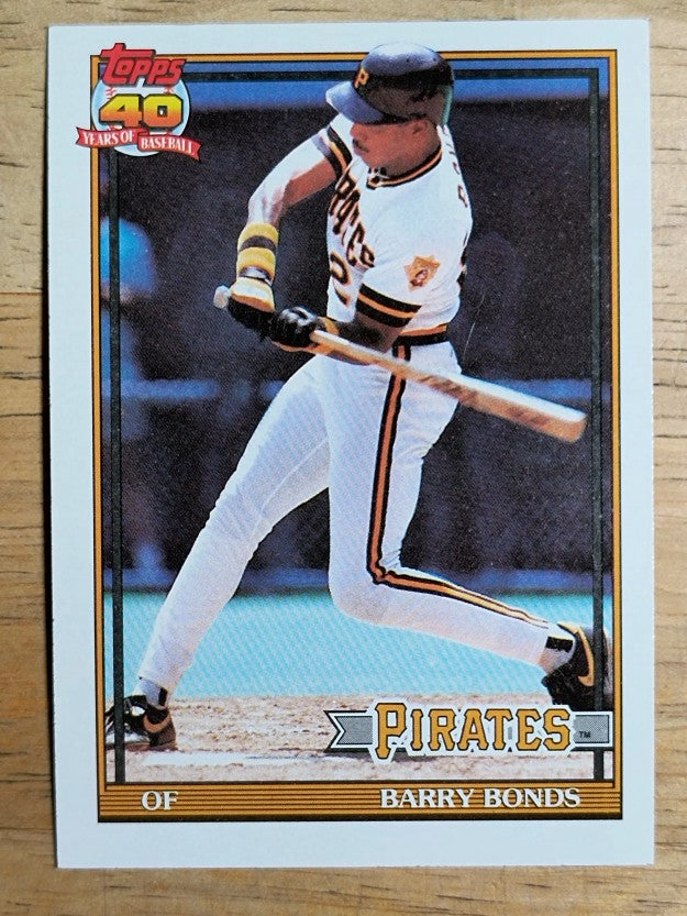 1991 Topps #570 Barry Bonds