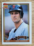 1991 Topps #572 Dave Anderson
