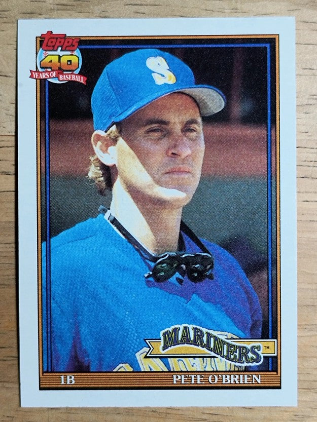 1991 Topps #585 Pete O'Brien