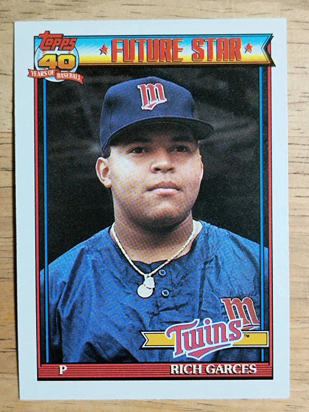 1991 Topps #594 Rich Garces RC