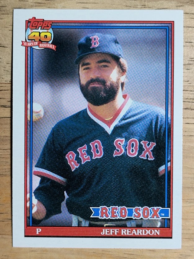 1991 Topps #605 Jeff Reardon