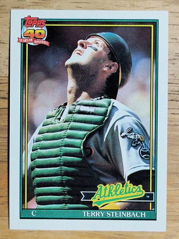1991 Topps #625 Terry Steinbach