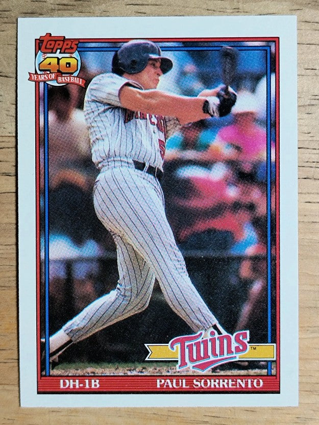 1991 Topps #654 Paul Sorrento
