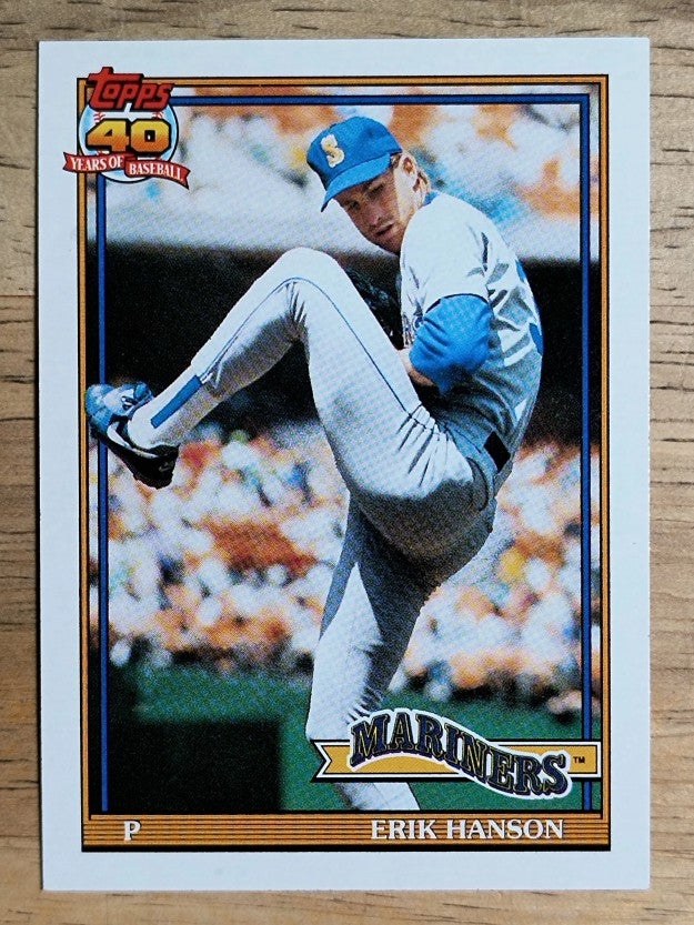 1991 Topps #655 Erik Hanson