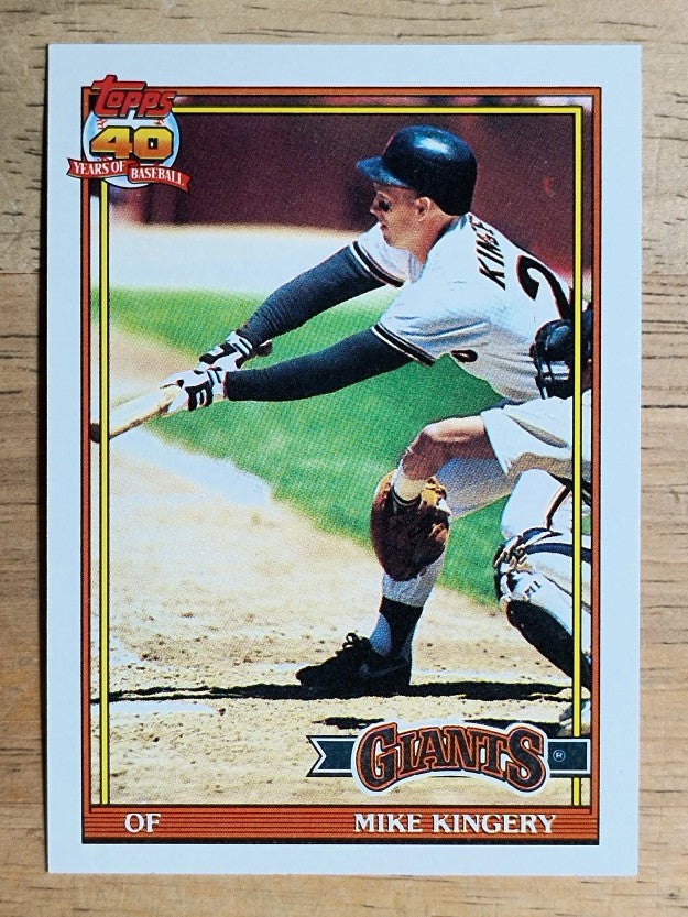 1991 Topps #657 Mike Kingery