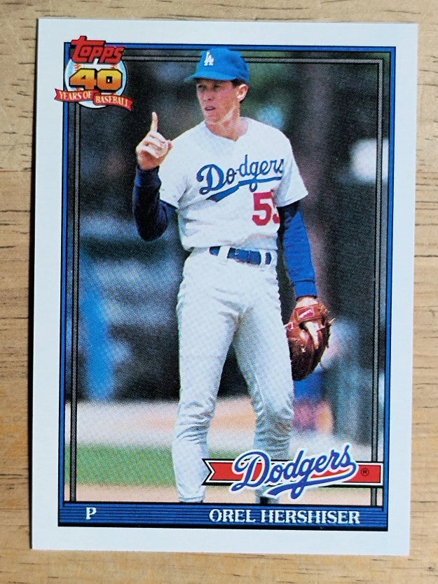 1991 Topps #690 Orel Hershiser