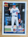 1991 Topps #690 Orel Hershiser