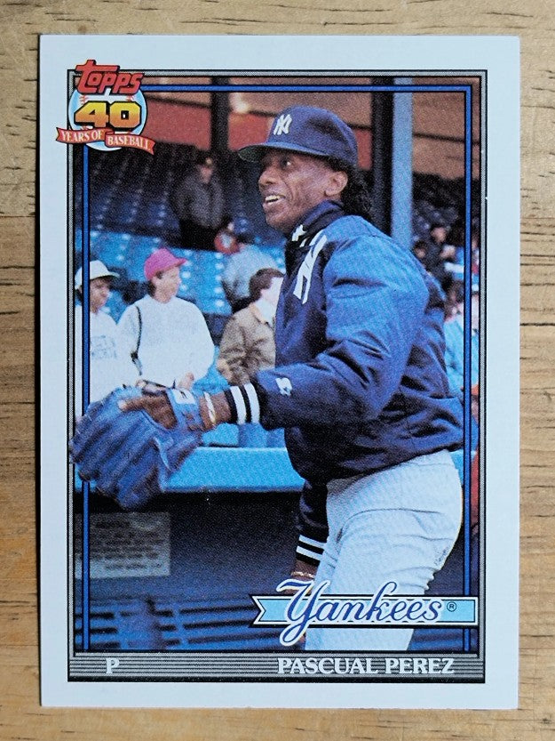 1991 Topps #701 Pascual Perez