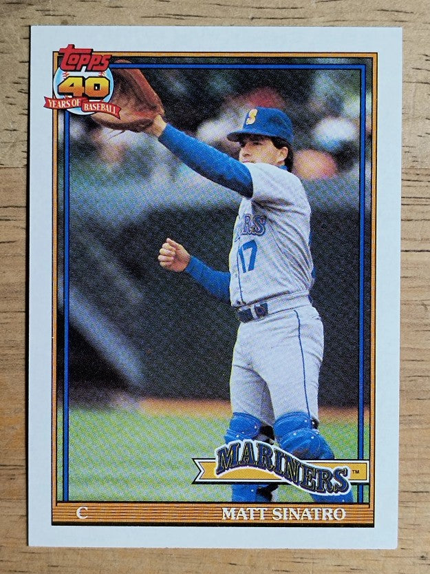 1991 Topps #709 Matt Sinatro