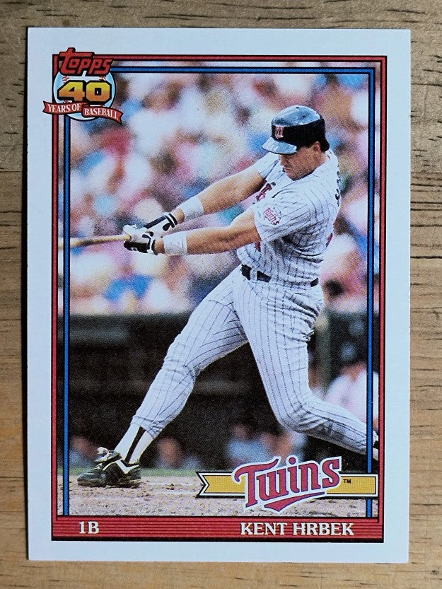 1991 Topps #710 Kent Hrbek